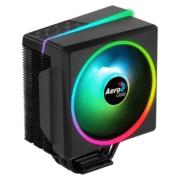 Disipador Air Cooler CPU AeroCool Cylon 4F ARGB 160mm TDP 145W Negro AMD Intel comp. LGA1700